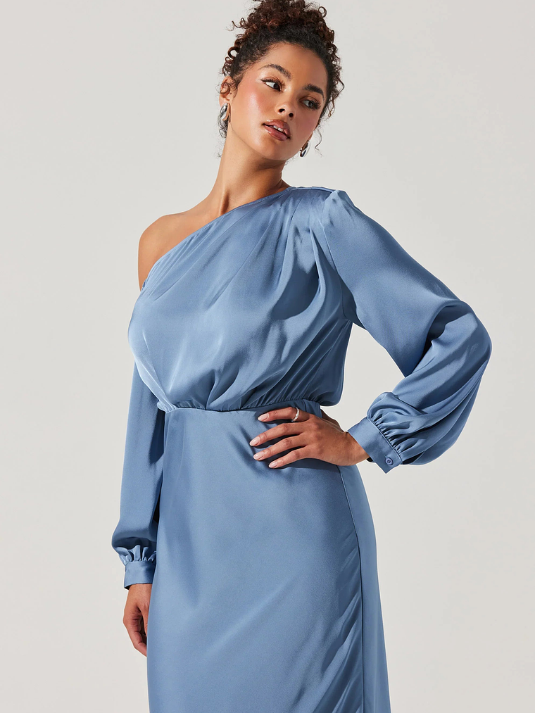 Elwood Satin Off Shoulder Dress 3