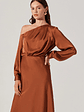 Elwood Satin Off Shoulder Dress - thumbnail 5