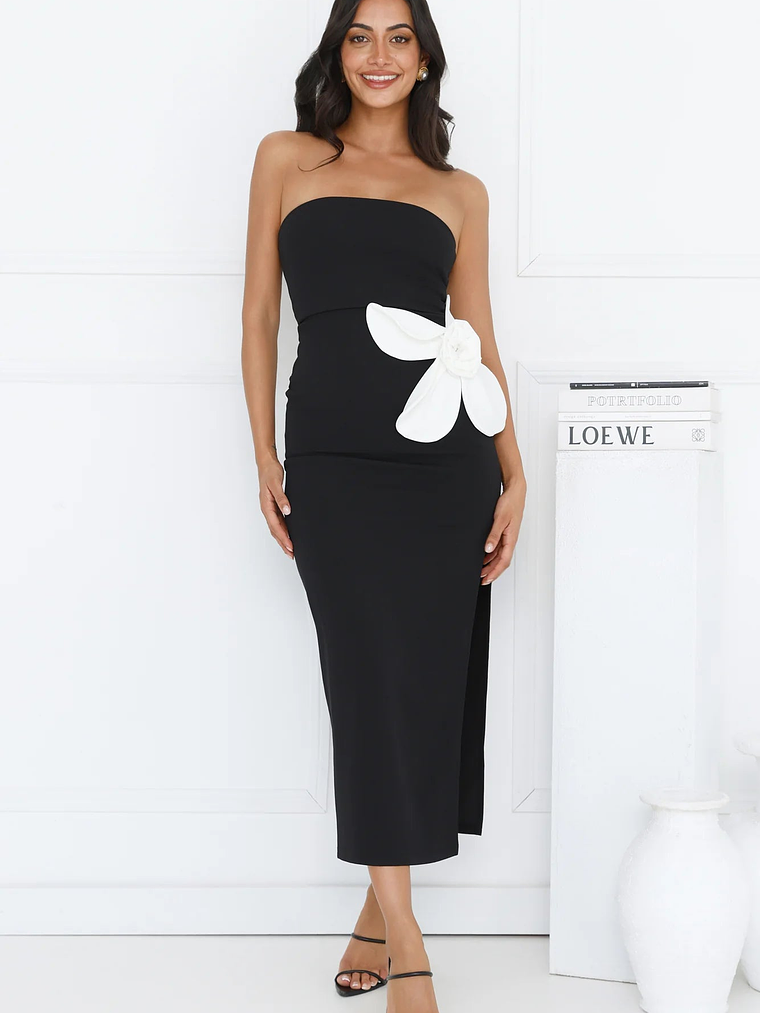 Elisandra Strapless Midi Dress 17