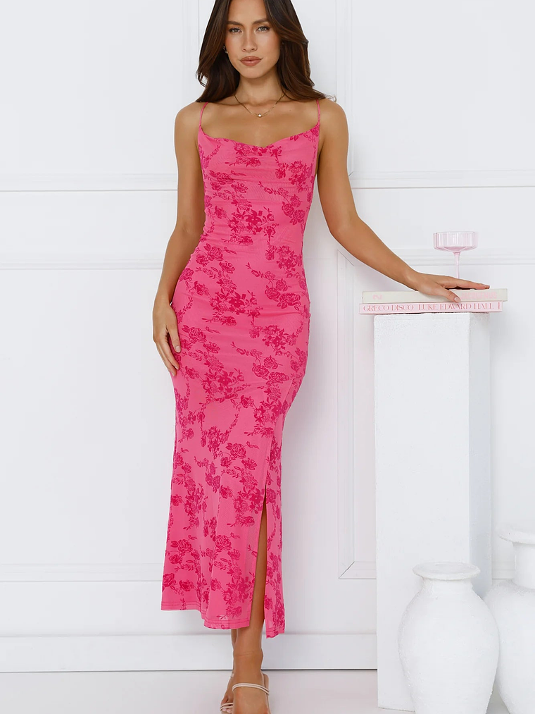 Effortlessly Me Mesh Midi Dress 8