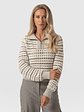 Ester Quarter Zip Knit - Beige - thumbnail 2