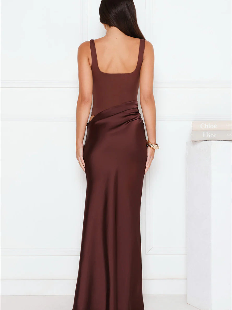 Effortlessly Yours Satin Maxi Dress 8