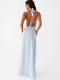 Elysia Chiffon Maxi Dress - Baby Blue - thumbnail 4