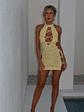 Eirian Mini Dress Lemon - thumbnail 4