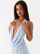 Elysia Chiffon Maxi Dress - Baby Blue - thumbnail 5