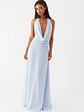 Elysia Chiffon Maxi Dress - Baby Blue - thumbnail 6