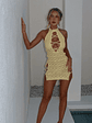 Eirian Mini Dress Lemon - thumbnail 6