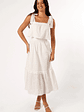 Esther Midi Dress - White - thumbnail 1