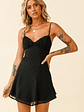 Good Morning Angel Ruched Bust A-Line Dress Black - thumbnail 7