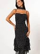 Francesca Midi Dress - Black Polka Dot - thumbnail 1