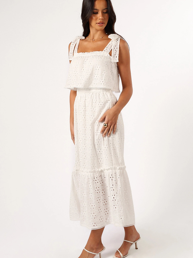Esther Midi Dress - White 3