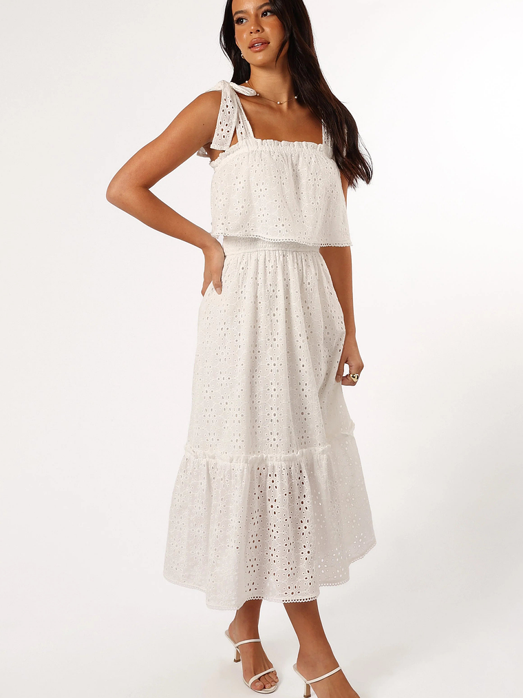 Esther Midi Dress - White 5