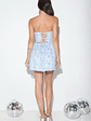 Floral Shimmer Strapless Mini Dress - thumbnail 5