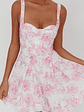 Get My Attention Off-Shoulder Mini Dress Floral Pink - thumbnail 3