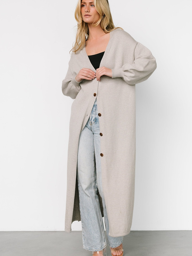 Ethel Long Cardigan | Gray 2
