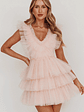 Froufrou Layered Tulle Mini Dress Blush - thumbnail 1