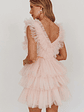 Froufrou Layered Tulle Mini Dress Blush - thumbnail 2