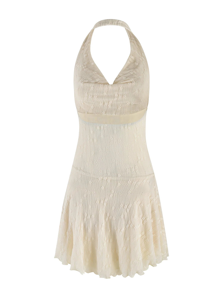 Fiorella Mini Dress - White : Lace : Cream 11
