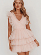 Froufrou Layered Tulle Mini Dress Blush - thumbnail 5