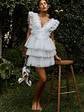 Froufrou Layered Tulle Mini Dress White - thumbnail 4
