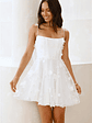 Ethereal Blossom Mini Dress White - thumbnail 3