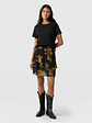 Etta Mini Layered Skirt - Yellow Fade Floral - thumbnail 1