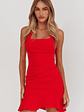 Fire Of Stars Halterneck Mini Dress Red - thumbnail 6