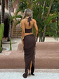 GORGIA MAXI DRESS CHOCOLATE - thumbnail 6