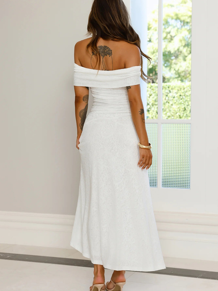 First Class Finish Off Shoulder Maxi Dress 3