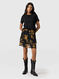 Etta Mini Layered Skirt - Yellow Fade Floral - thumbnail 6