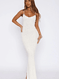 Gotta Give Me Embellished Crochet Maxi Dress Off White - thumbnail 2