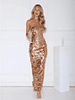 Glistening Grandeur Strapless Sequin Maxi Dress Gold - thumbnail 1
