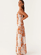 Exclusive - Aster Bloom Maxi Dress - Orange Blue Floral - thumbnail 6