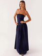 Exclusive - Carmel Maxi Dress - Navy - thumbnail 1