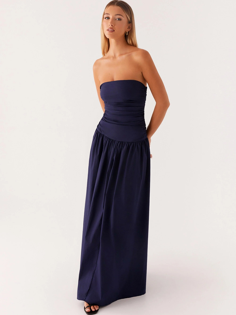 Exclusive - Carmel Maxi Dress - Navy 2