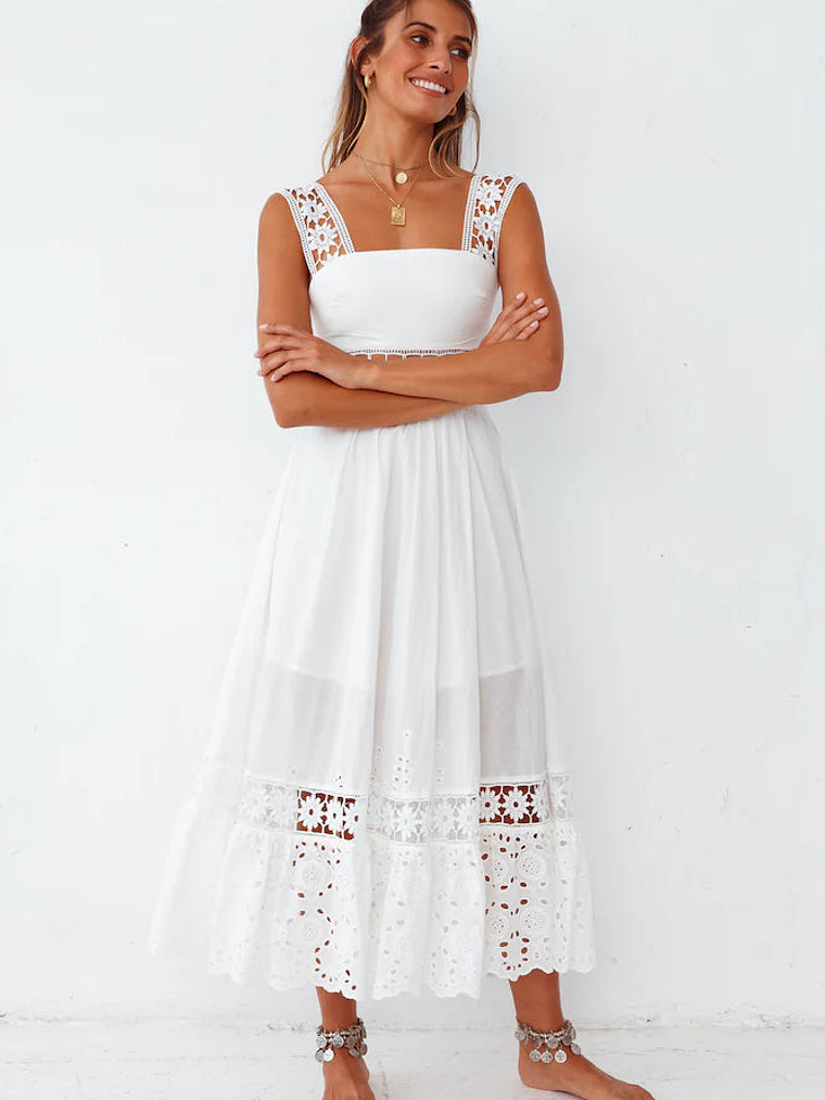Eugenia Maxi Dress White 8