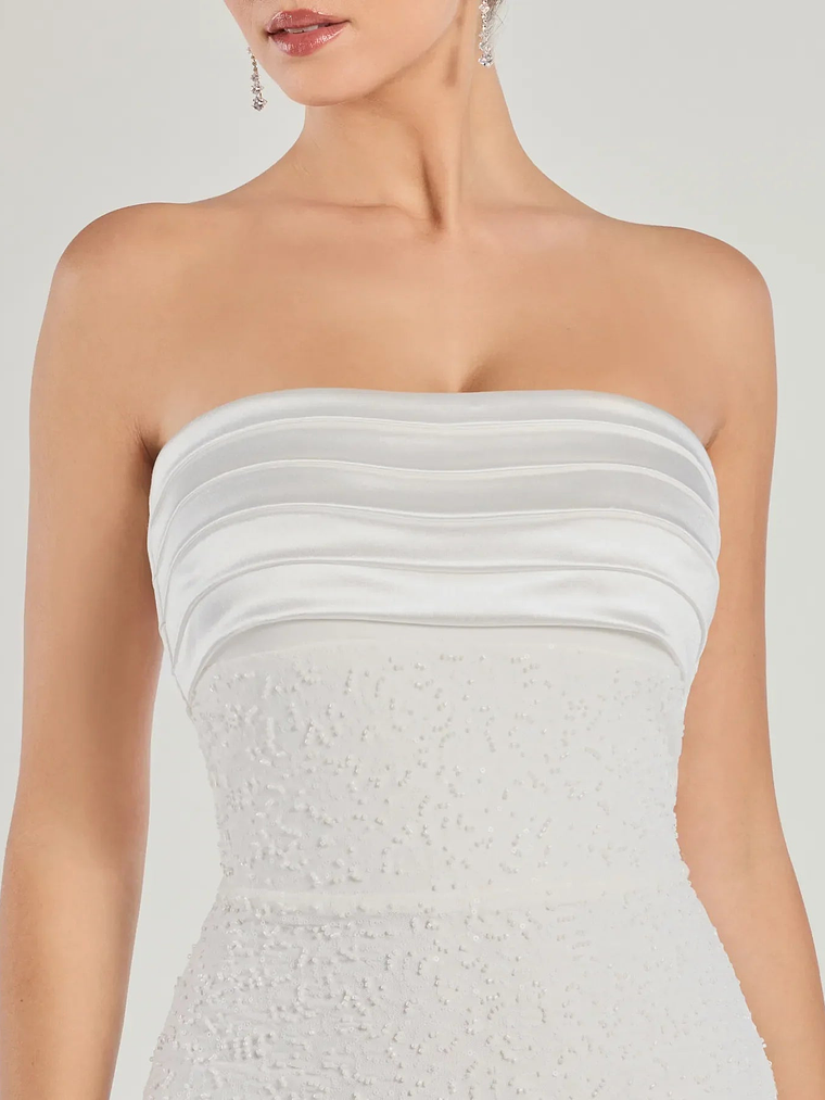 Fatima Strapless Beaded Bodycon Mini Dress 4