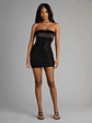 Fatima Strapless Beaded Bodycon Mini Dress - thumbnail 7