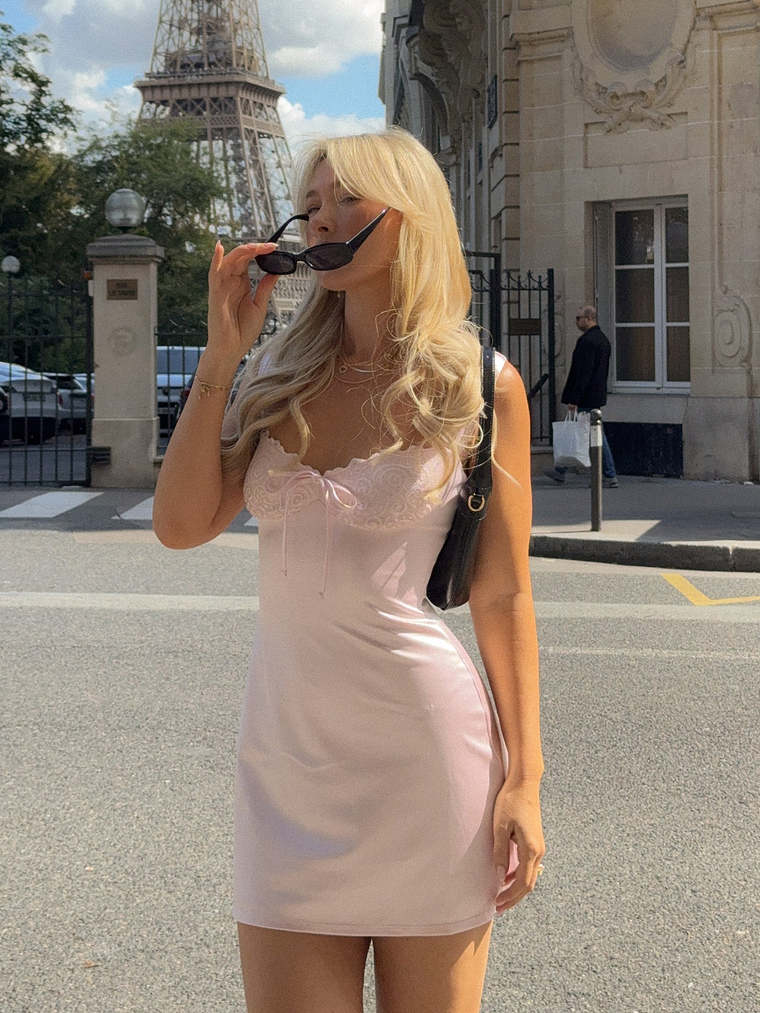 French Kiss A-Line Mini Dress 1