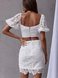 First Love Tied Bust Lace Dress White - thumbnail 2