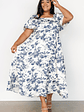 Graceland Maxi Dress | Cream + Navy Floral - thumbnail 2