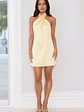 Exclusive Parties Halter Satin Mini Dress - thumbnail 2