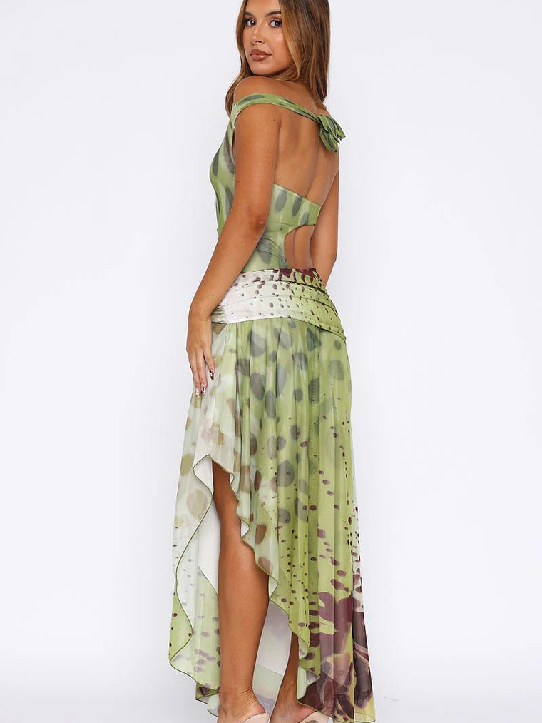 Florence Fling Maxi Dress Moss Blossom 4