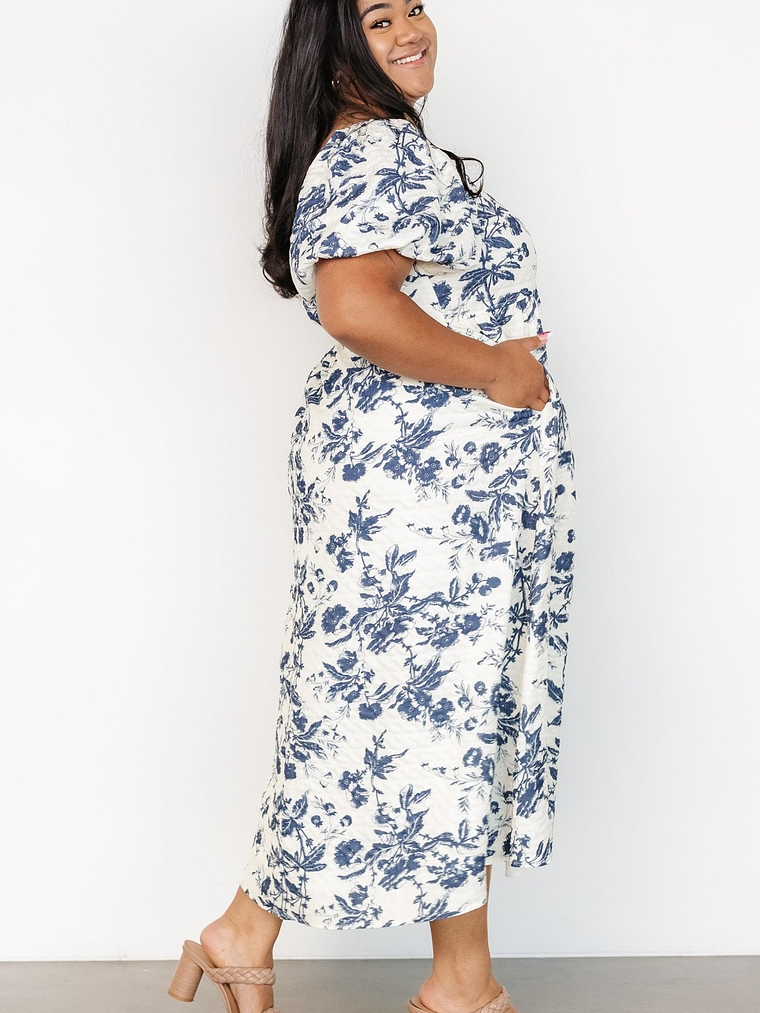 Graceland Maxi Dress | Cream + Navy Floral 6