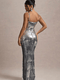 Flashback | Silver Sequin Strappy Maxi Dress - thumbnail 2