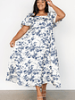Graceland Maxi Dress | Cream + Navy Floral - thumbnail 7