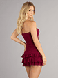Flirt Alert Strapless Ruffle Mini Dress - thumbnail 2