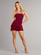 Flirt Alert Strapless Ruffle Mini Dress - thumbnail 3