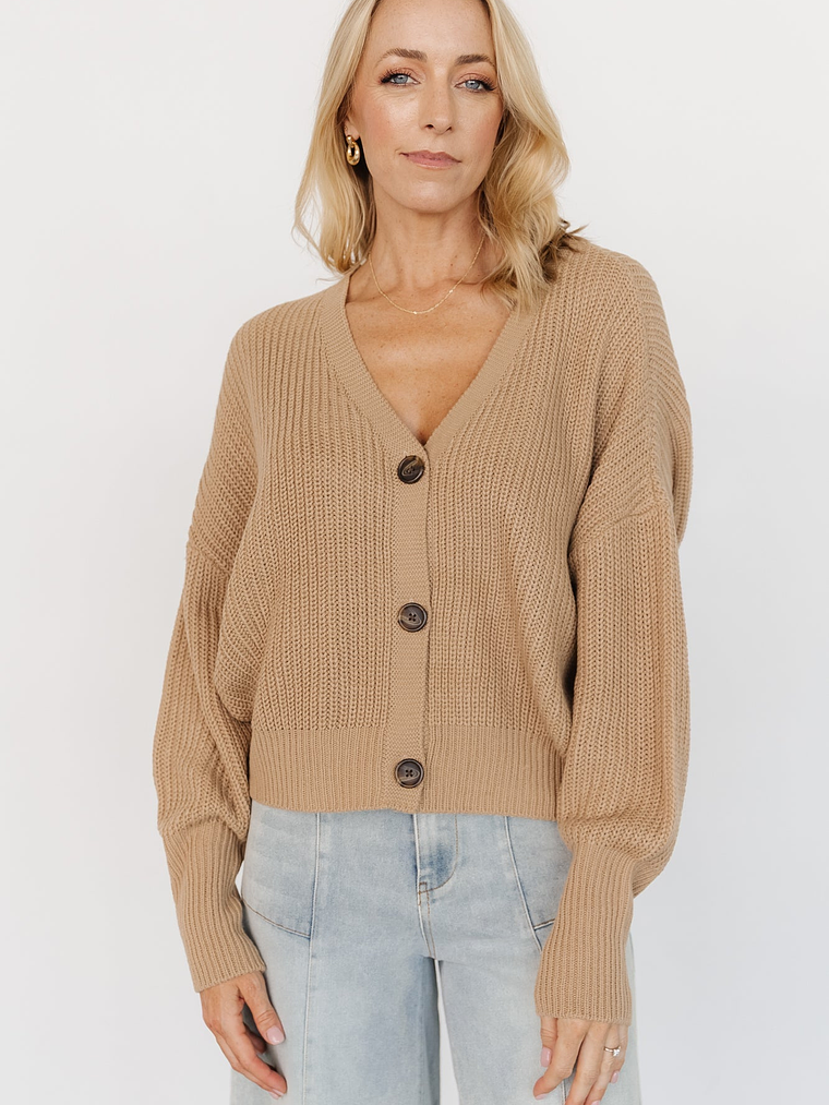 Gracie Knit Cardigan | Light Camel 1