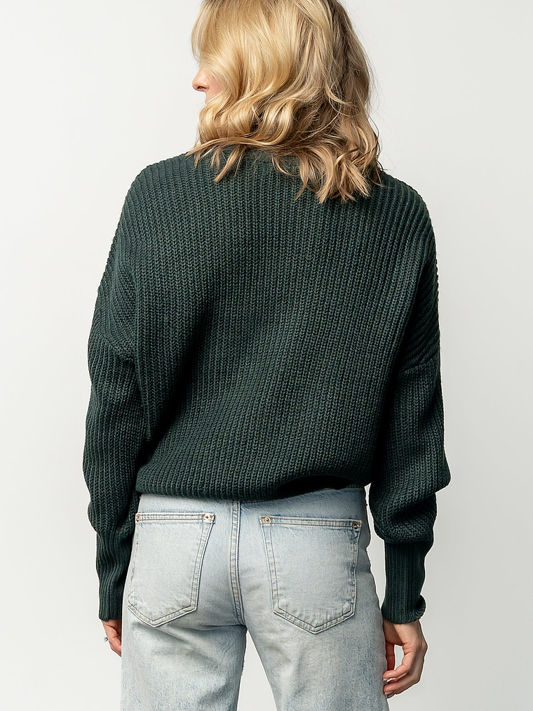 Gracie Knit Cardigan | Dark Green 4